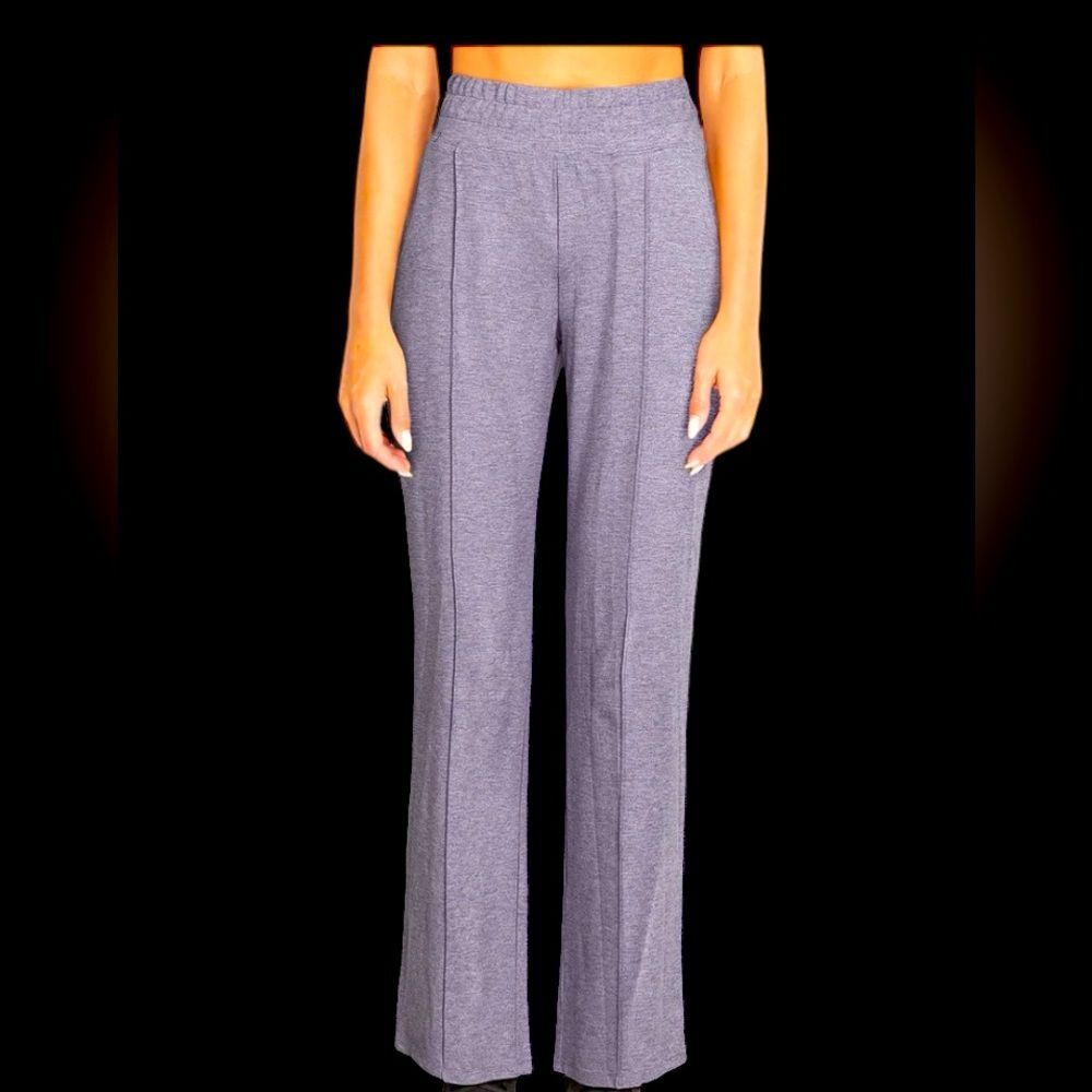 Marika Josie Lux touch athleisure pants in heather blue granite NWT size S.